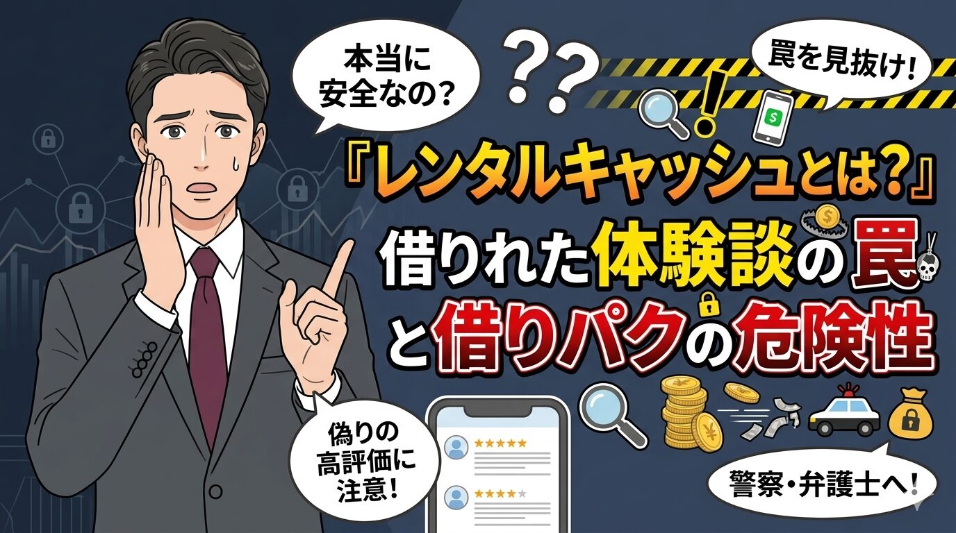 レンタルキャッシュとは？借りれた体験談の罠と借りパクの危険性