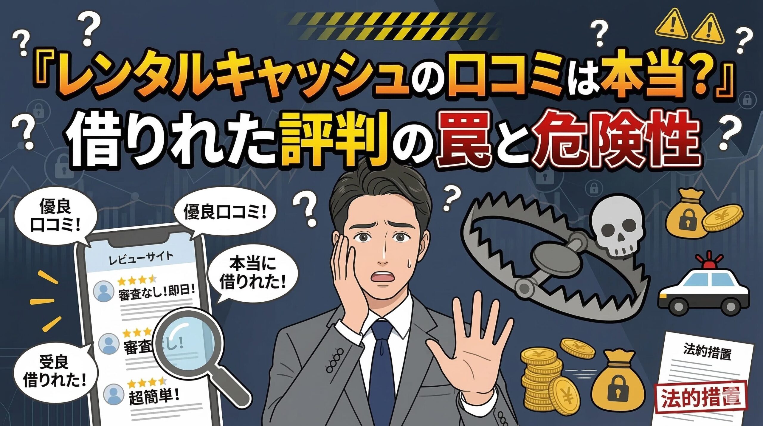 レンタルキャッシュの口コミは本当？借りれた評判の罠と危険性