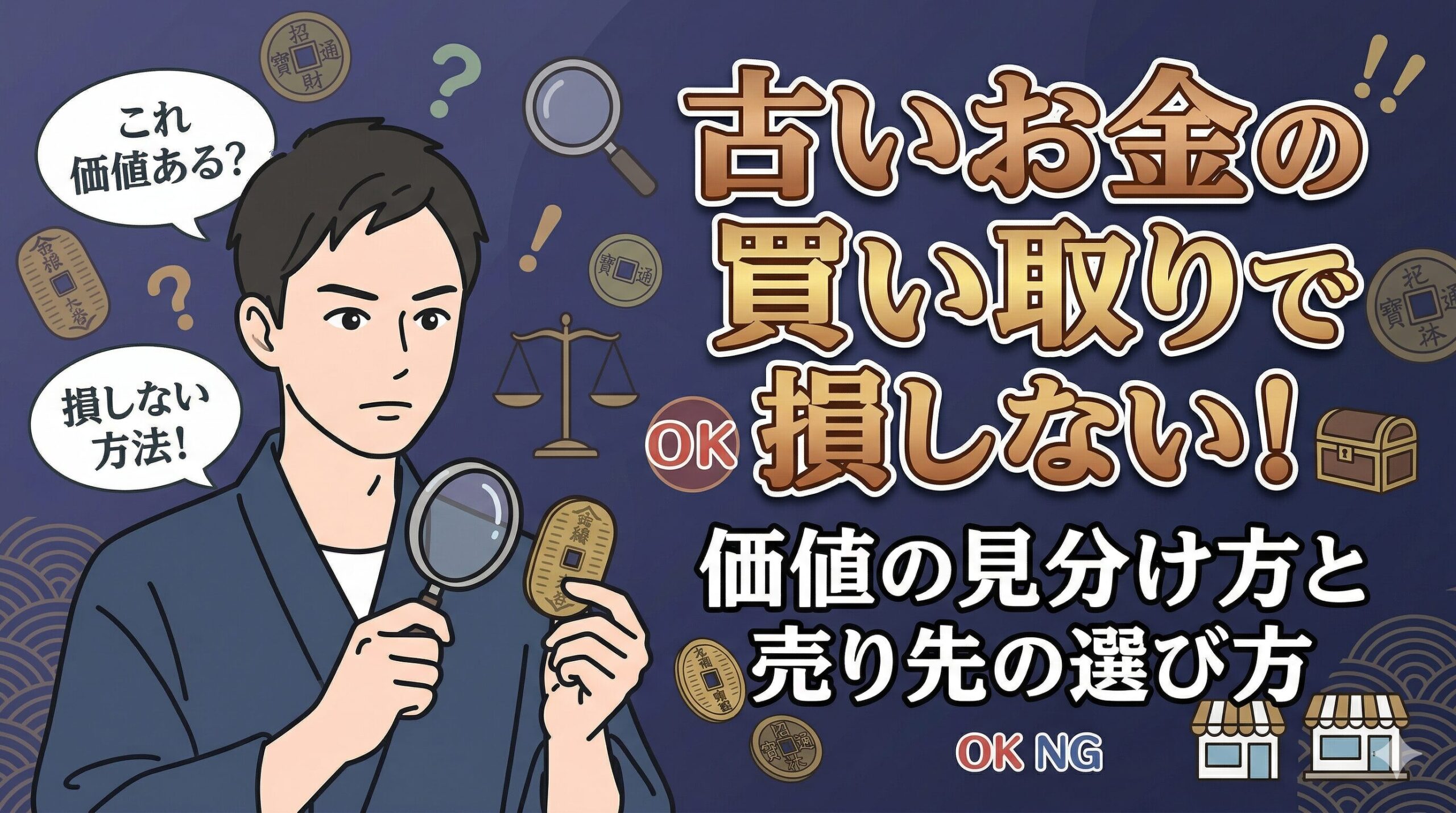 古いお金の買い取りで損しない！価値の見分け方と売り先の選び方