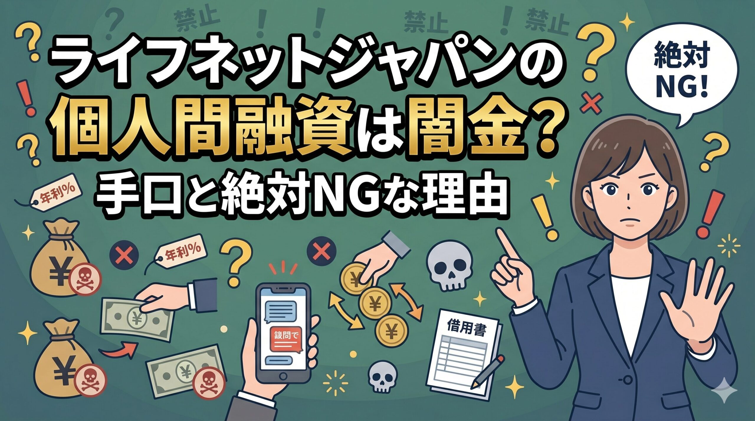 ライフネットジャパンの個人間融資は闇金？手口と絶対NGな理由