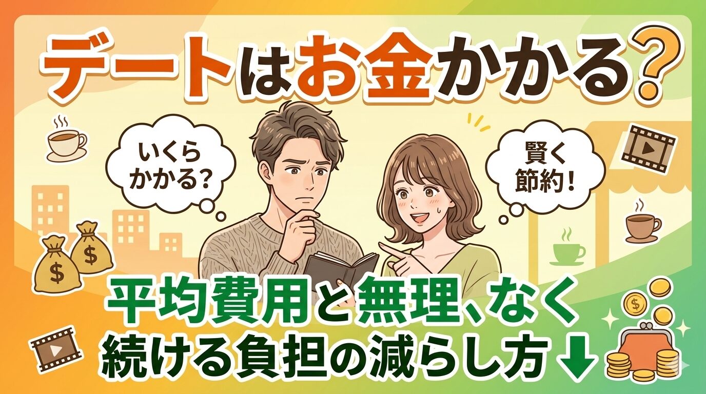 デートはお金かかる？平均費用と無理なく続ける負担の減らし方