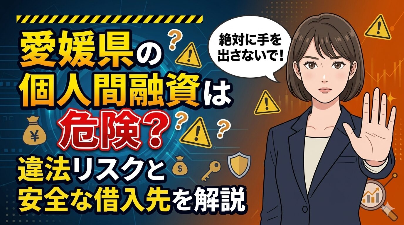愛媛県の個人間融資は危険？違法リスクと安全な借入先を解説