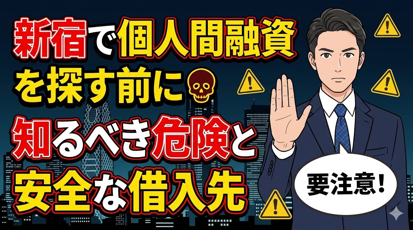 新宿で個人間融資を探す前に知るべき危険と安全な借入先