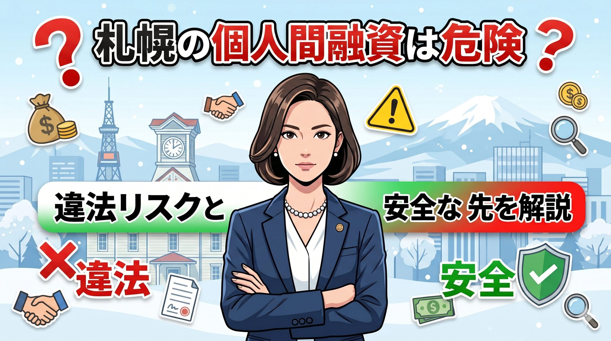 札幌の個人間融資は危険？違法リスクと安全な借入先を解説
