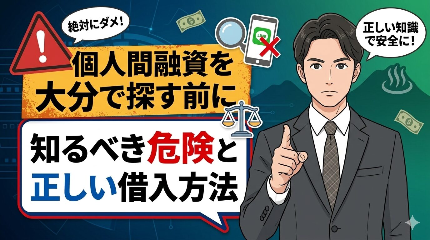 個人間融資を大分で探す前に知るべき危険と正しい借入方法