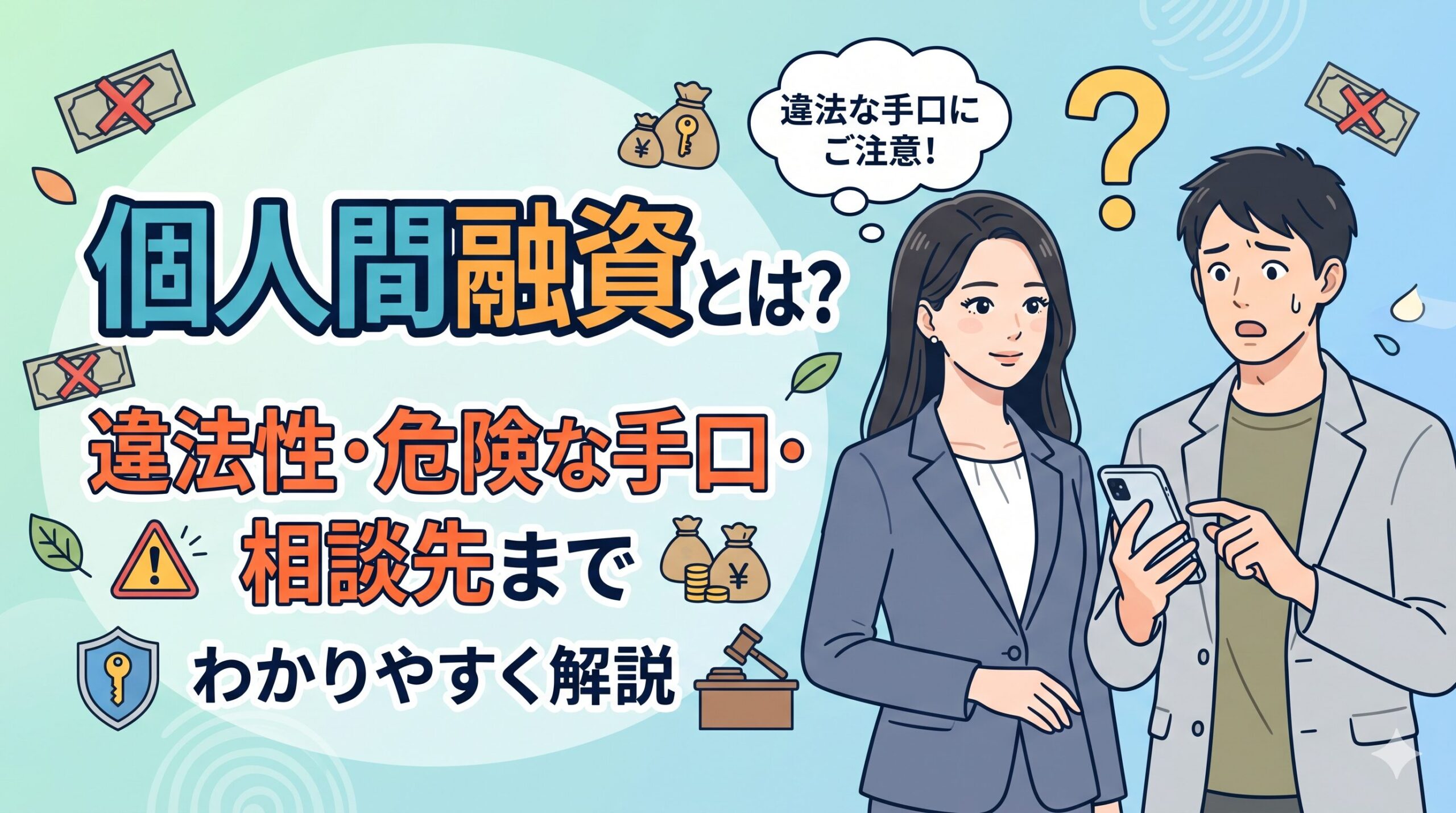 個人間融資とは？違法性・危険な手口・相談先までわかりやすく解説