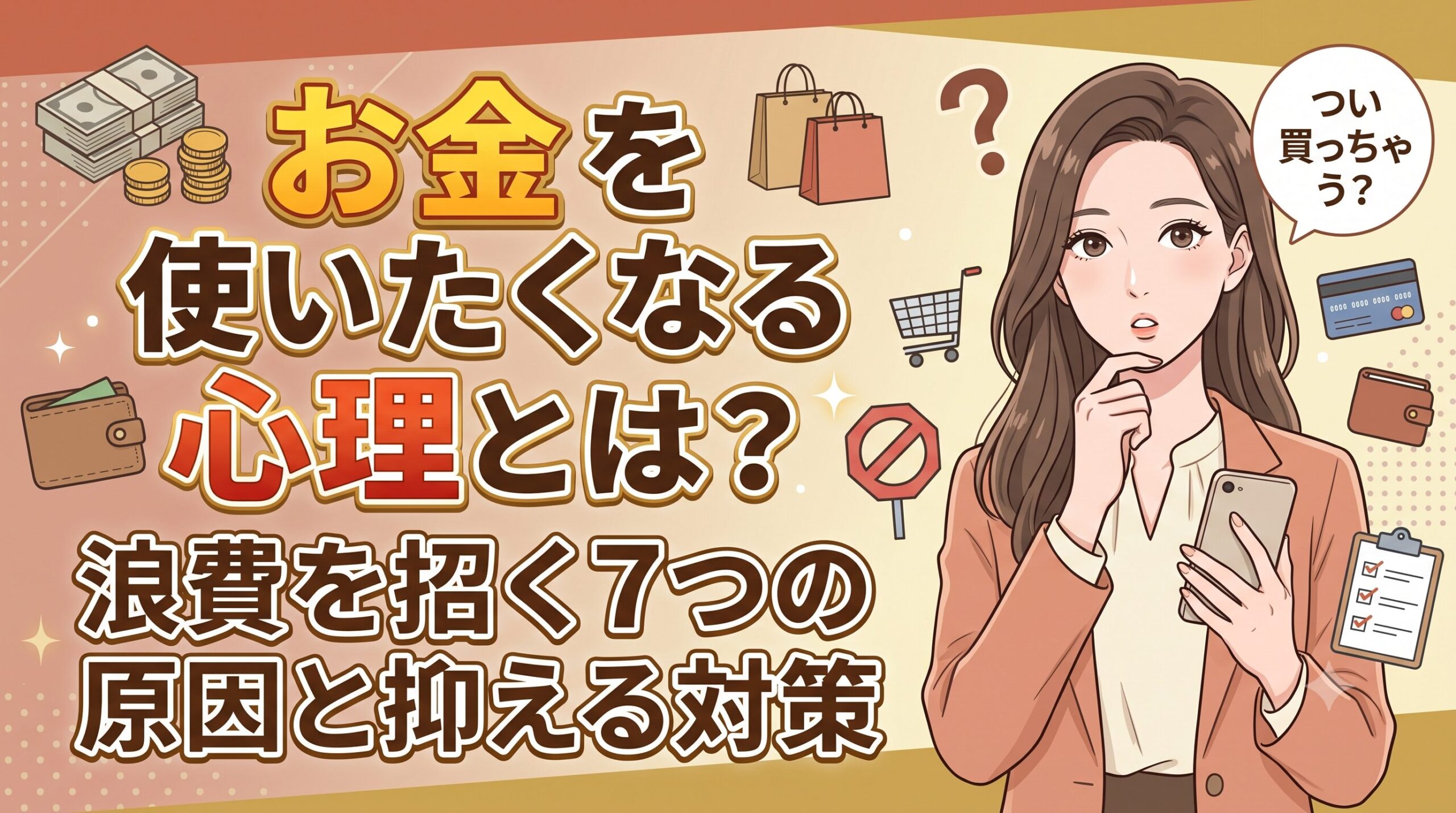 お金を使いたくなる心理とは？浪費を招く7つの原因と抑える対策