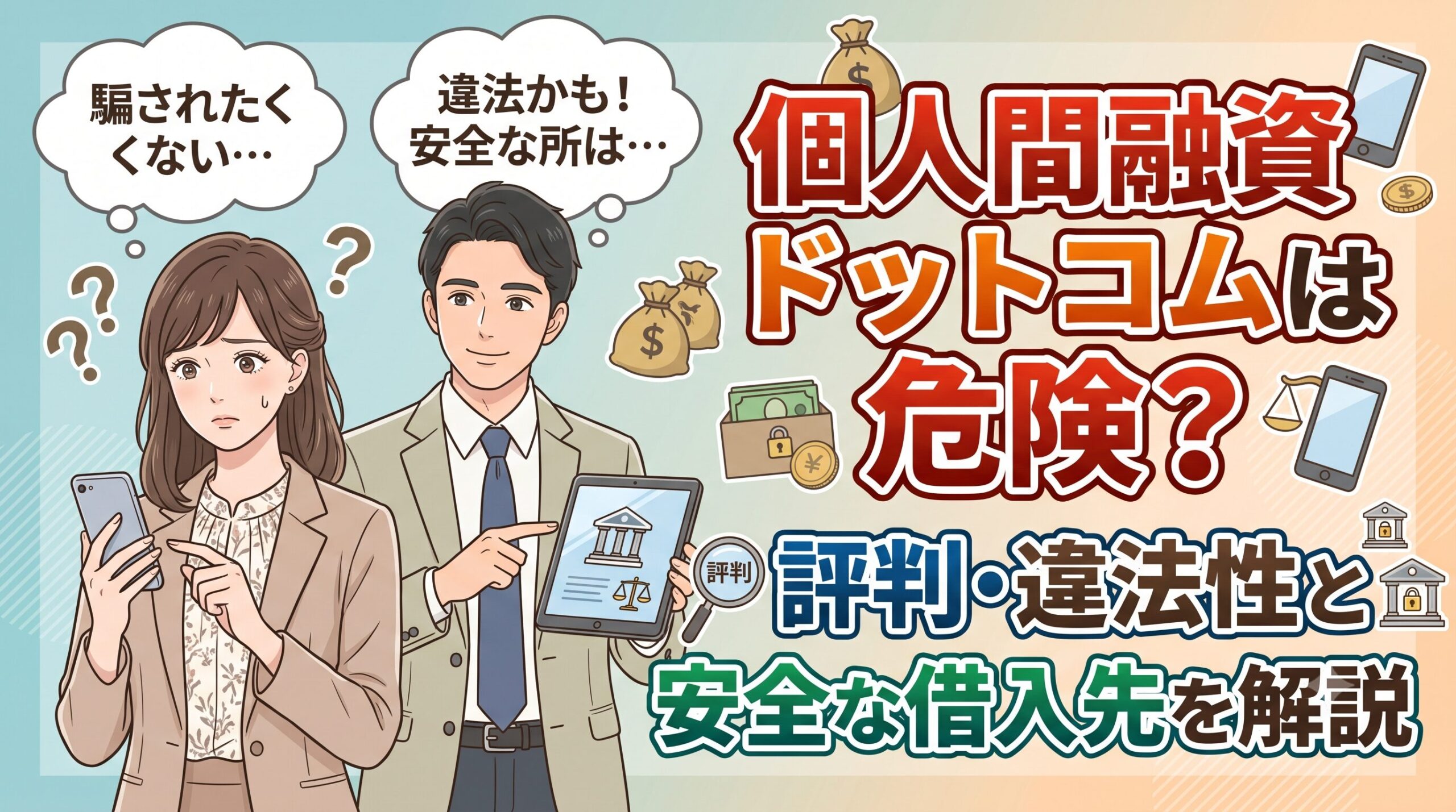 個人間融資ドットコムは危険？評判・違法性と安全な借入先を解説