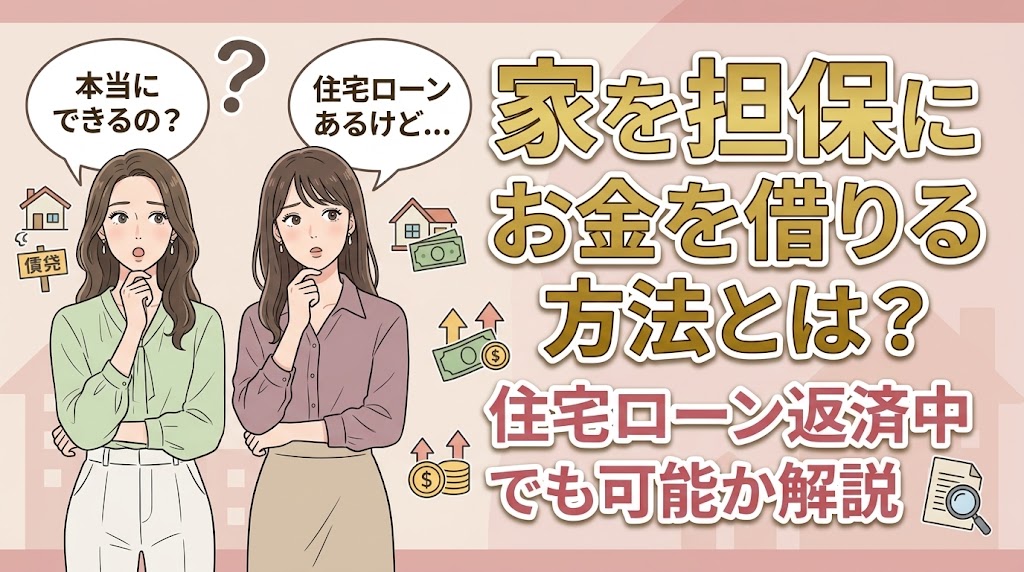 家を担保にお金を借りる方法とは？住宅ローン返済中でも可能か解説